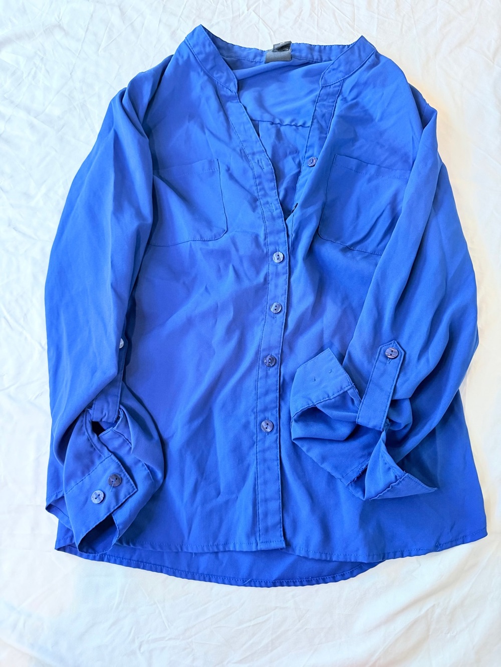 Covington Bright Blue Blouse Top